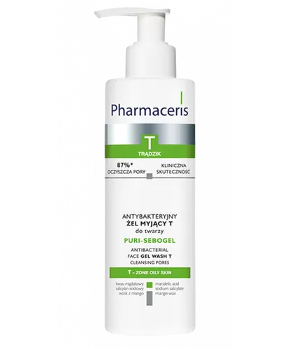 Pharmaceris T, Puri - Sebogel, Antybakteryjny żel myjący (nowa wersja) - 2