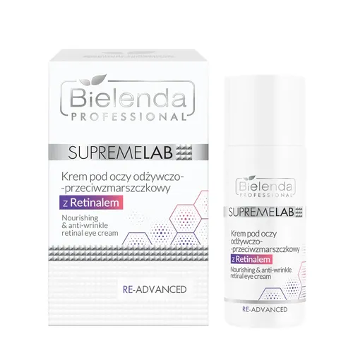 Bielenda Professional SUPREMELAB Re-Advanced, Krem pod oczy odżywczo-przeciwzmarszczkowy z retinalem