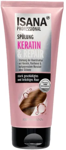 Isana Professional, Spülung Keratin & Repair (Odżywka do włosów zniszczonych i łamliwych)
