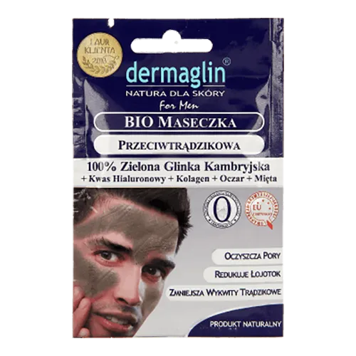 Dermaglin BIO maseczka przeciwtrądzikowa dla mężczyzn