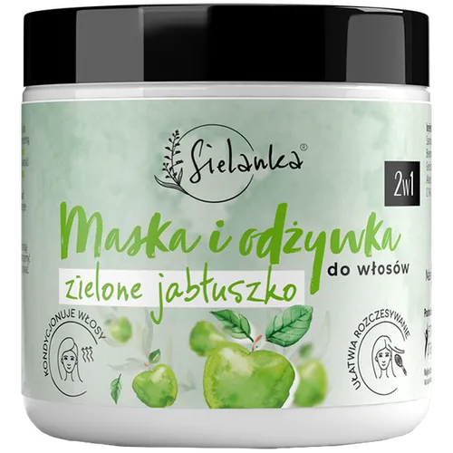 Sielanka Zielone Jabłuszko, Maska i odżywka do włosów 2w1