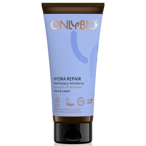 OnlyBio Hydra Repair, Nawilżający micelarny szampon do włosów `Aloes & lewan`