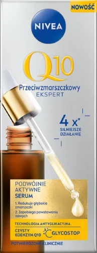 Nivea Q10 Przeciwzmarszczkowy Ekspert, Podwójnie aktywne serum