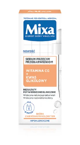 Mixa Serum przeciw przebarwieniom 'Witamina Cg + kwas glikolowy'