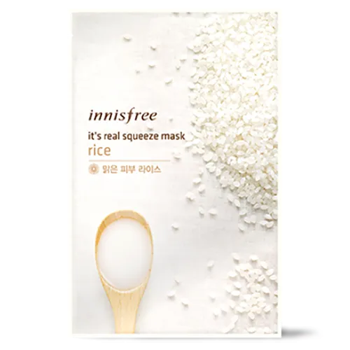 Innisfree [It's] My Real Squeeze Mask Rice (Maseczka do twarzy w płachcie) - 3