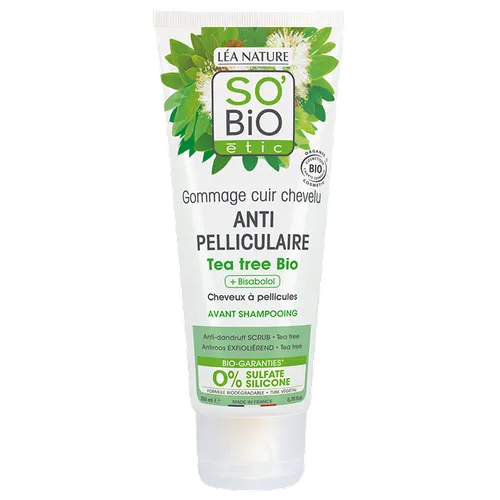 SO'BiO Etic Gommage Cuir Chevelu Anti-Pelliculaire Tea Tree (Peeling do skóry głowy `Drzewo herbaciane i bisabolol`)