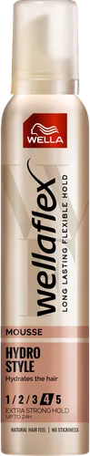 Wella Wellaflex, Hydro Style, Mousse (Pianka z kompleksem nawilżającym bardzo mocno utrwalająca) - 1