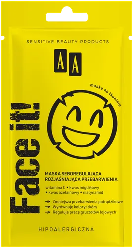 AA Face It!, Maska seboregulująca rozjaśniająca przebarwienia