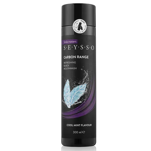 SEYSSO Carbon Range, Refreshing Black Mouthwash (Odświeżający płyn do płukania jamy ustnej) - 2