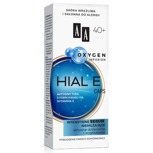 AA Oxygen Infusion, Hial E Caps, Intensywne serum nawilżające 40+