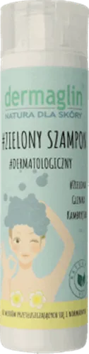 Dermaglin Zielony szampon dermatologiczny do włosów przetłuszczających się i normalnych