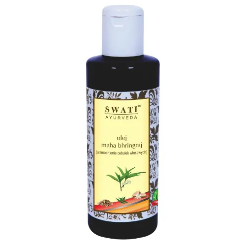 Swati Ayurveda Naturalny olej maha bhringraj na wzmocnienie cebulek włosowych