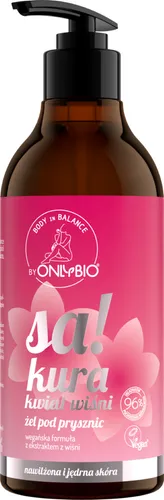 OnlyBio Body In Balance, Sakura Kwiat Wiśni, Żel pod prysznic
