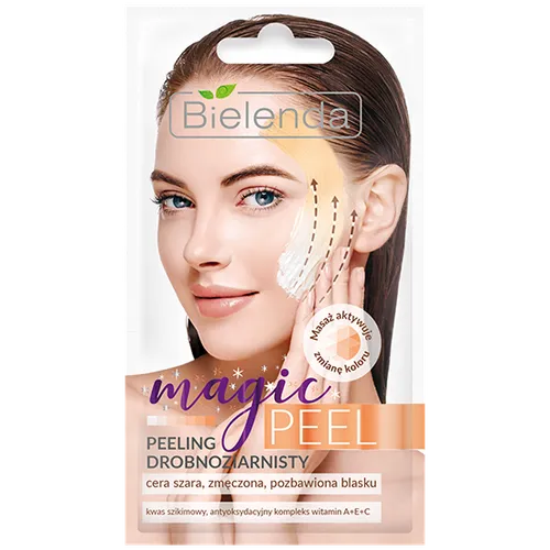 Bielenda Magic Peel, Peeling drobnoziarnisty do cery szarej, zmęczonej, pozbawionej blasku