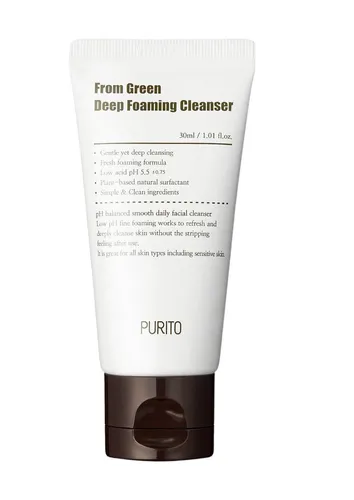 Purito Seoul From Green Deep Foaming Cleanser (Oczyszczająca pianka z ekstraktem z wąkroty azjatyckiej)