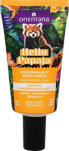 Orientana Hello Papaja, Rozjaśniający krem-maska