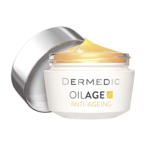 Dermedic Oilage, Anti-ageing, Naprawczy krem na noc przywracający gęstość skóry - 2