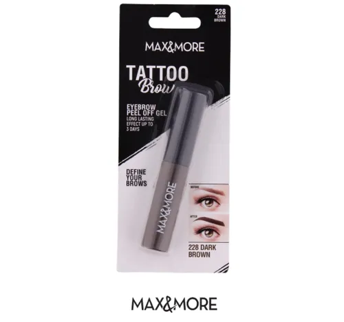 Max & More Tattoo Brow Eyebrow Peel Off Gel (Żel - tatuaż do brwi) - 3