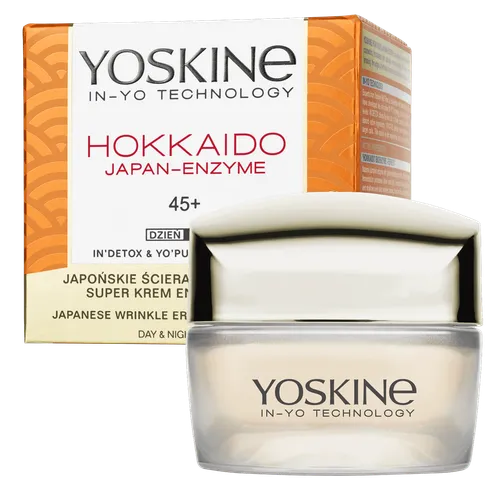 Yoskine Hokkaido Japan - Enzyme, Enzymatyczny krem do twarzy na dzień i na noc 45+