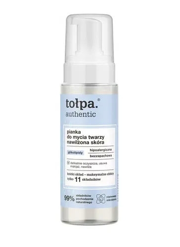 Tołpa Authentic, Nawilżona skóra, Pianka do mycia twarzy