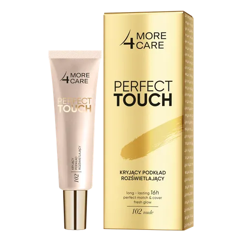 More4Care Perfect Touch, Kryjący podkład rozświetlający 16h - 1