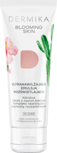 Dermika Blooming Skin, Ultranawilżająca emulsja rozświetlająca na dzień