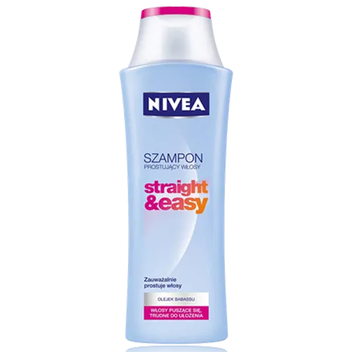 Nivea Straight & Easy, Szampon prostujący włosy falowane i puszące się (stara wersja)