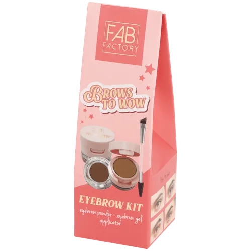 Fab Factory Brows To Wow, Eyebrow Kit (Zestaw do makijażu  brwi)