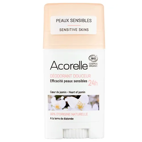 Acorelle Deodorant Douceur BIO Certifie Coeur de Jasmin BIO (Dezodorant w sztyfcie dla skóry wrażliwej)