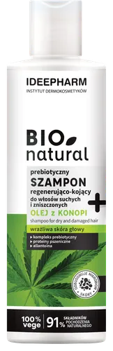 Instytut dermokosmetyków Ideepharm Sp. z o.o. Bio Natural, Prebiotyczny szampon regenerująco-kojący  do włosów suchych i zniszczonych