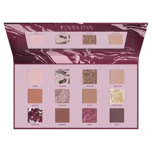 Eveline Cosmetics Shocking Nudes Eyeshadow Palette (Paleta 12 cieni do powiek) - 1