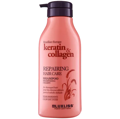 Luxliss Keratin & Collagen, Repairing Hair Care Shampoo (Naprawczy szampon do włosów)