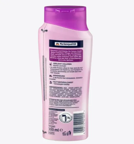 Balea Shampoo Volumen (Szampon dodający włosom objętości) - 3