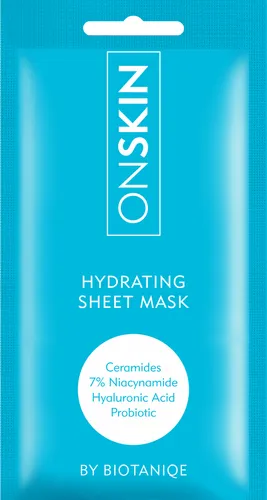 Biotaniqe OnSkin, Hydrating Sheet Mask (Nawilżająca maska na tkaninie)