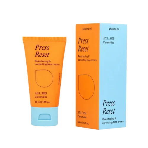 Pharma Oil Press Reset, Resurfacing & Correcting Face Cream (Krem do twarzy z kwasami AHA/BHA i ceramidami)