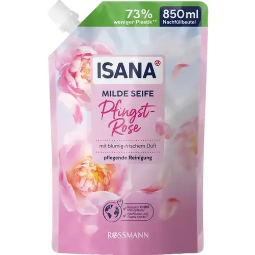Isana Pfingst-Rose, Mild Liquid Soap (Piwonia, Mydło w płynie)