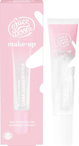 FaceBoom Make-Up, Multifunctional Clear Gloss Topper (Multifunkcyjny żel do makijażu twarzy)