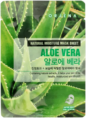Orjena Natural Moisture Mask Sheet Aloe Vera (Maska w płachcie z aloesem łagodząca)