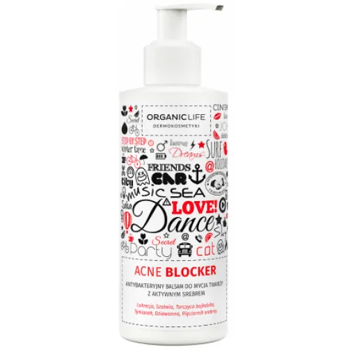 Organic Life [No Problem] Acne Blocker, Antybakteryjny balsam do mycia twarzy z aktywnym srebrem