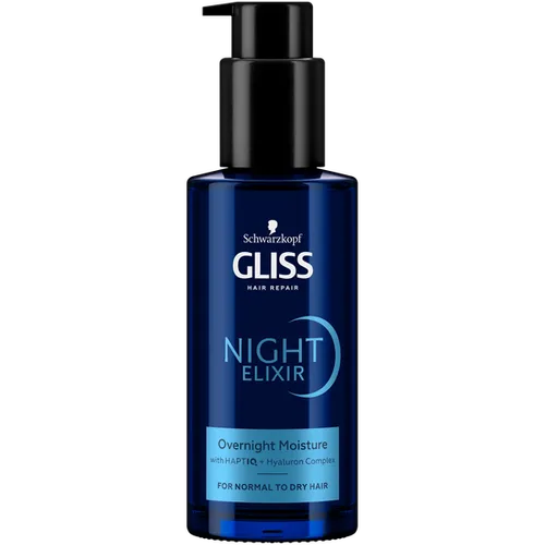 Schwarzkopf Gliss Night Elixir, Overnight Moisture for Normal to Dry Hair (Nocna kuracja do włosów normalnych i suchych) - 2