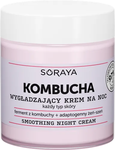 Soraya Kombucha, Wygładzający krem na noc z kwasami AHA - 1