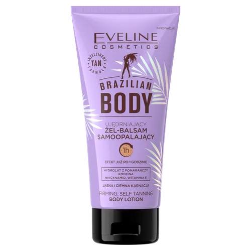 Eveline Cosmetics Brazilian Body, Ujędrniający żel-balsam samoopalający - 1