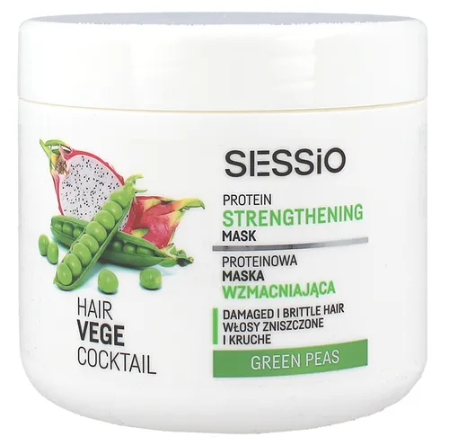 Sessio Hair Vege Cocktail, Protein Strengthening Mask (Proteinowa maska wzmacniająca) - 2