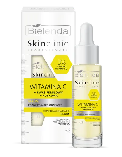 Bielenda Skin Clinic Professional, Serum rozświetlająco-odżywcze `Witamina C + kwas ferulowy + kurkuma`