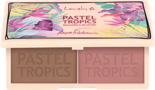 Lovely Pastel Tropics, Bronzer & Blusher Palette (Kompaktowy zestaw do twarzy róż i bronzer) - 1