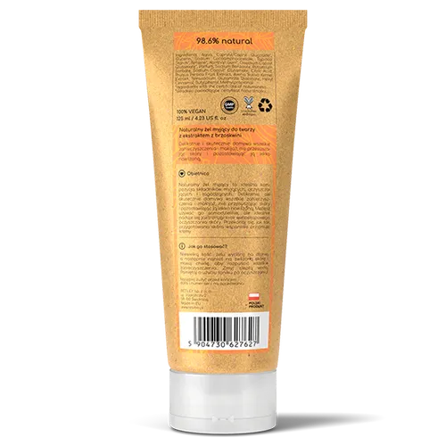 Resibo Rich Peach, Natural Face Washing Gel (Naturalny żel myjący do twarzy z ekstraktem z brzoskwini) - 3