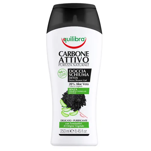 Equilibra Carbone Attivo Doccia Schiuma Detox (Oczyszczający żel pod prysznic z aktywnym węglem)