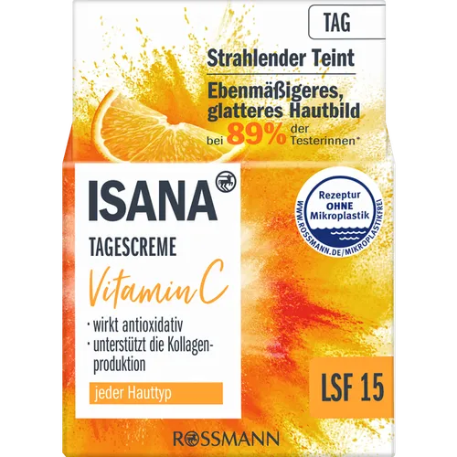 Isana Tagescreme Vitamin C LSF 15 (Krem do twarzy z witaminą C SPF 15)