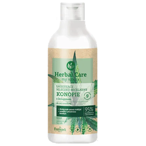 Herbal Care Łagodzące mleczko micelarne `Konopie z kolegenem`