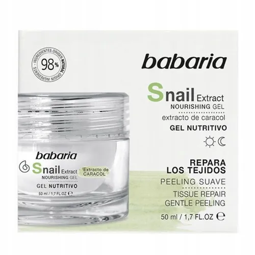 Babaria Natural Cosmetics Snail Extract Nourishing Gel (Żel odżywczy z 20% ekstraktem śluzu ślimaka)